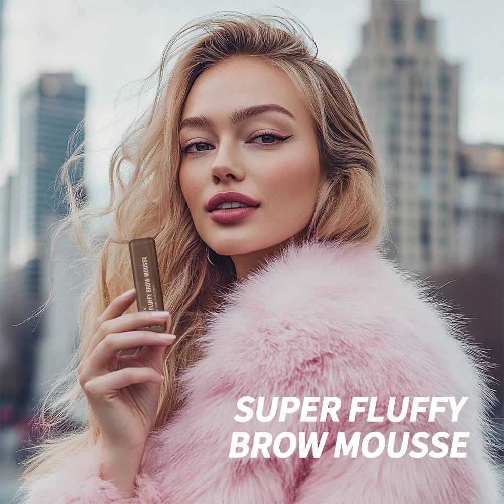 Superfluff Volumizing Brow Mousse Tint for Eyebrows Tinted Brow Gel Brown Long Lasting Waterproof Eyebrow Tattoo Dye Cosmetics Zpaxo