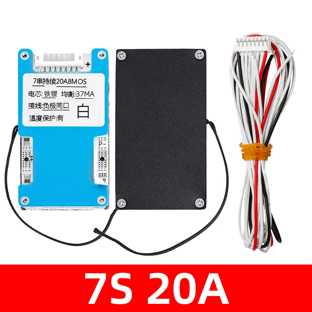 6S 7S 24V 15A 20A 25A LiFePO4 Battery Balanced Charge Equalizer Board Zpaxo 7s 20a 24.5v