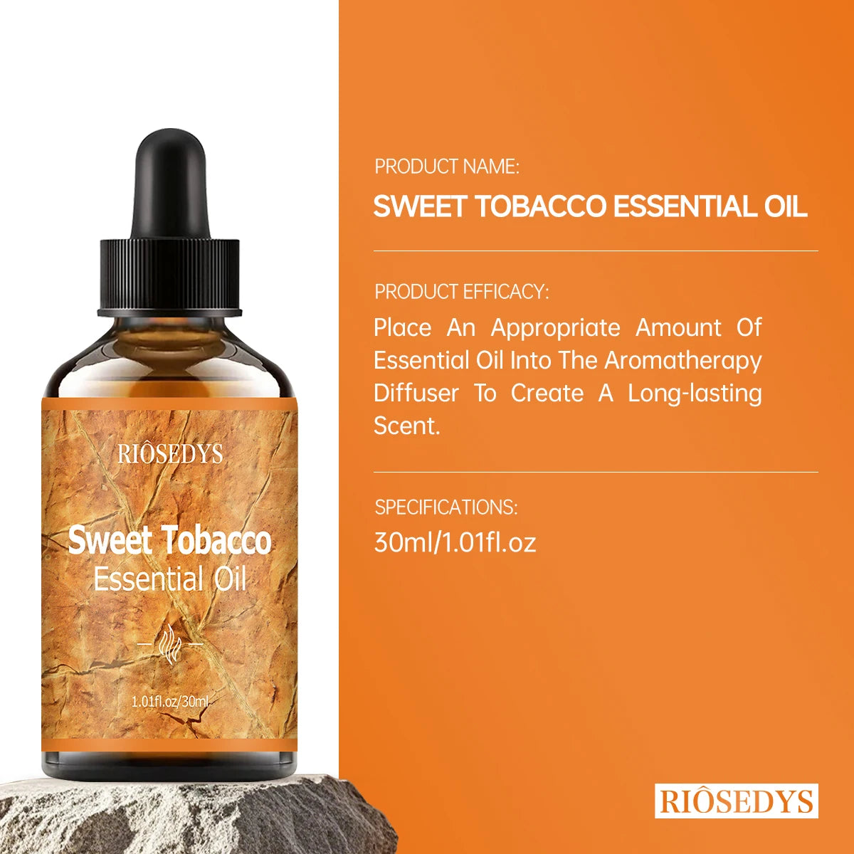 SWEET TOBACCO essential oil natural fragrance, is suitable for body massage treatments ,hair care anddiffuser Zpaxo