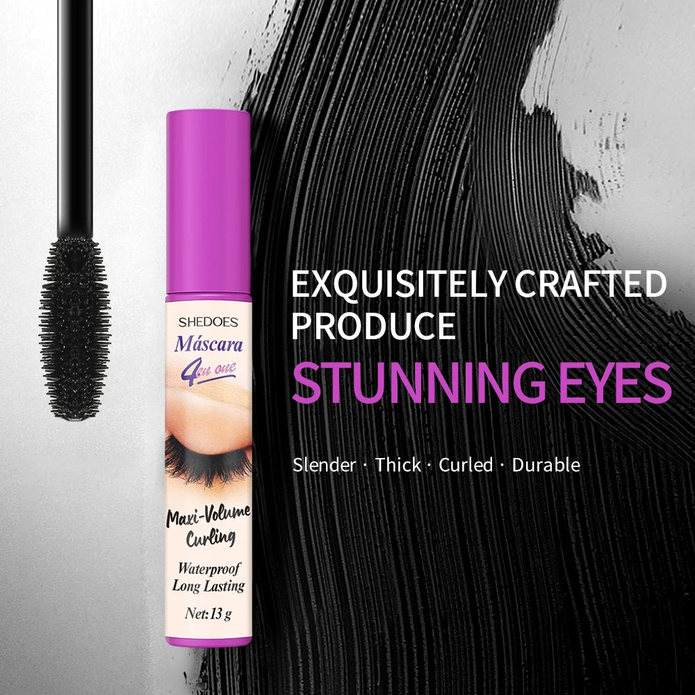 Eye Black Waterproof Anti Smudge Durable Curly Thick Easy Apply Zpaxo