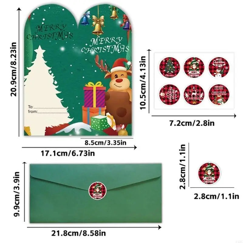 Elegant Holiday Season Greeting Card Corporate Gifting Envelope