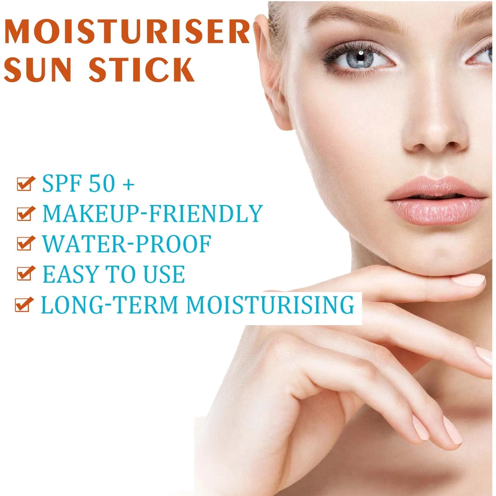 Jaysuing SPF50 Body Sunscreen Stick – UV & Antioxidant Protection Body Sunscreen Stick Zpaxo
