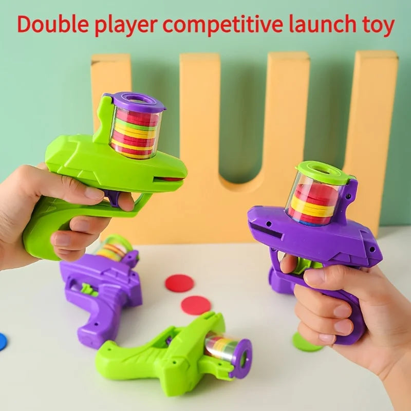 Handheld EVA UFO Soft Foam Dart Launcher Vibrant Colorful Toy