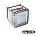 Organizational for Drawer Socks Organizer Box Grids Folding Organizer Cabinets Multi-compartment Classified Jeans Bra Organizer Zpaxo grey 3 girds