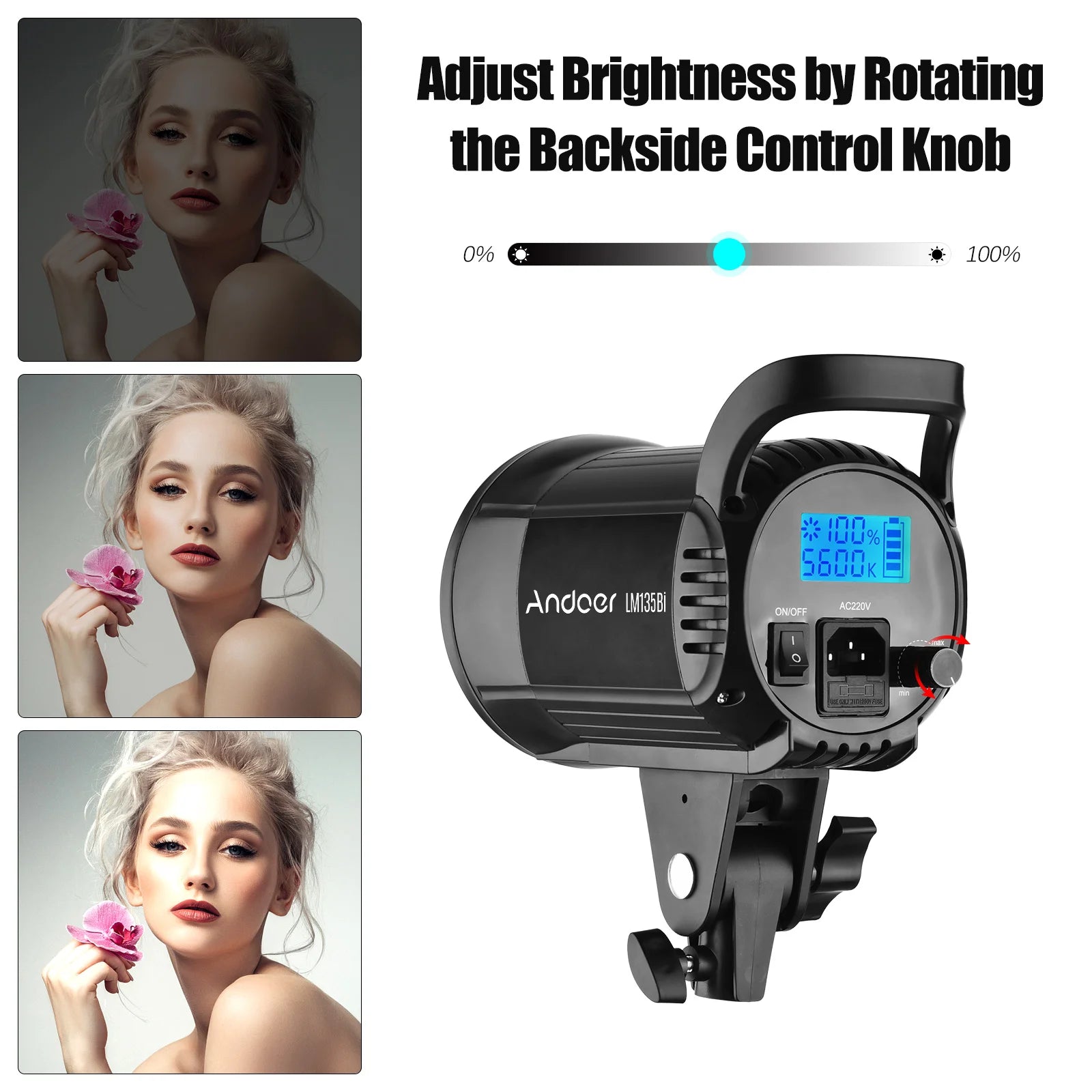 Portable LED Photography Fill Light 135W Studio Video 2800K 5600K