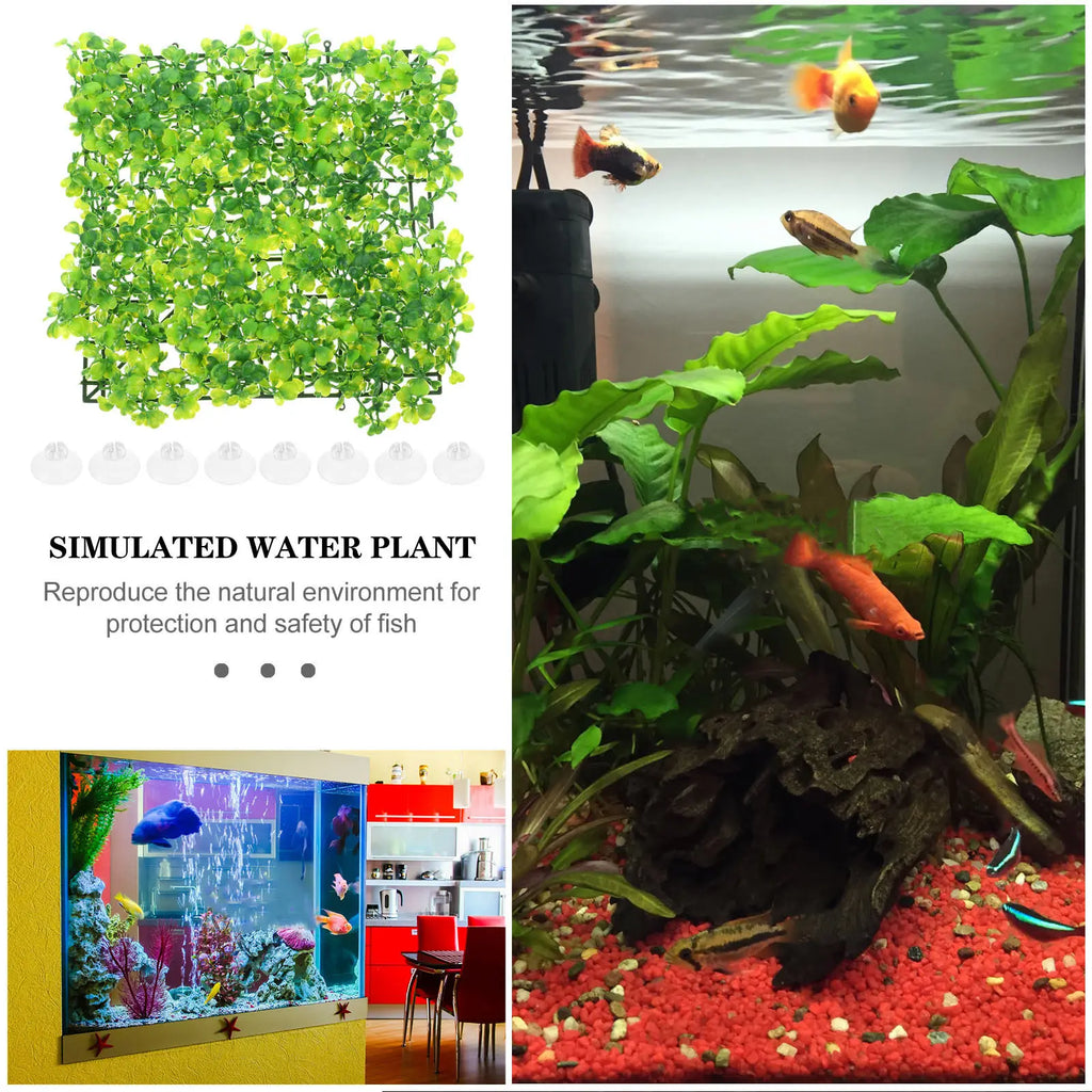 Artificial Grass Aquarium Plants Realistic Underwater Lawn Decoration