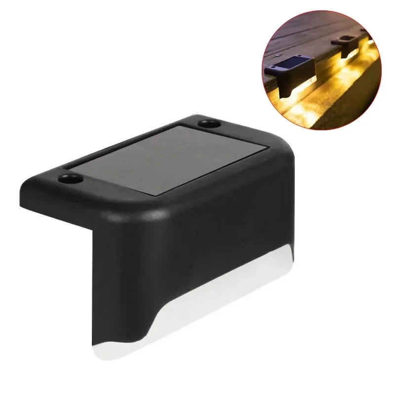 Solar LED Fence & Step Light – Outdoor Garden Terrace Lamp