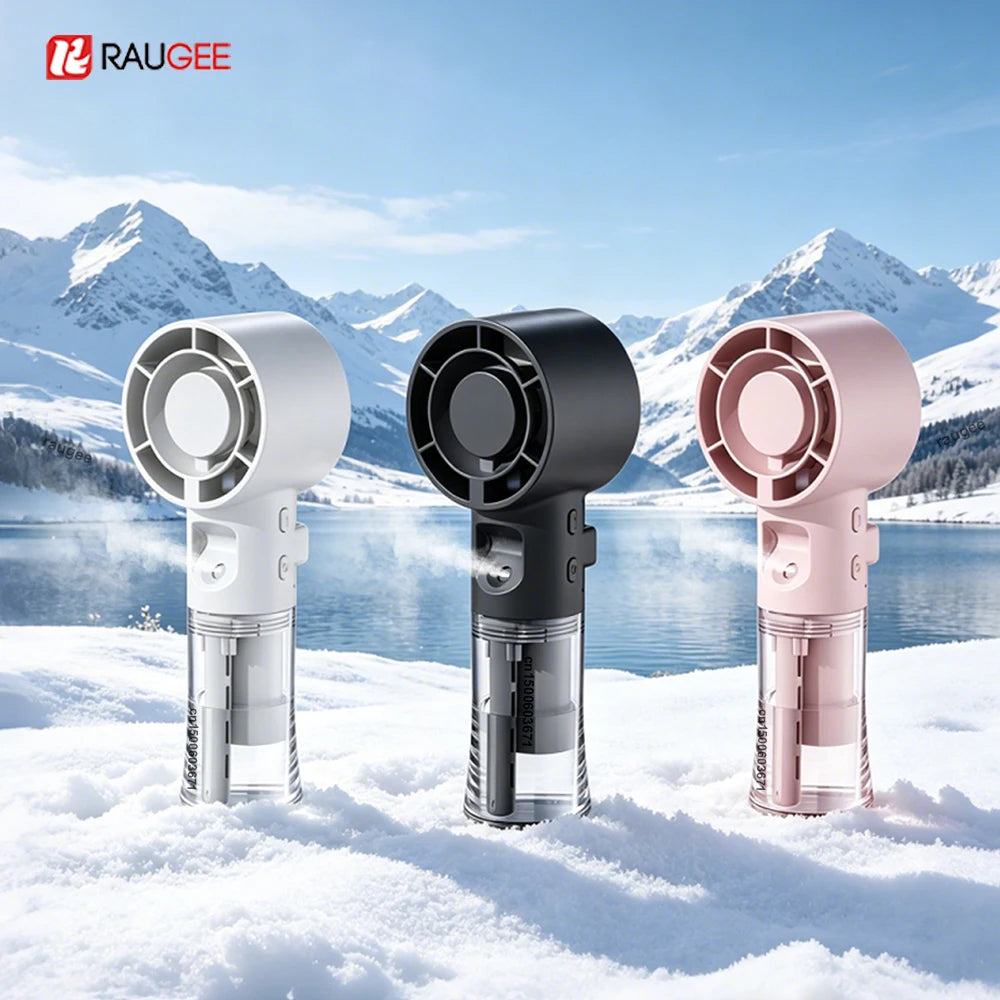 Mini Handheld Mist Fan Portable Humidifier USB Rechargeable Hand