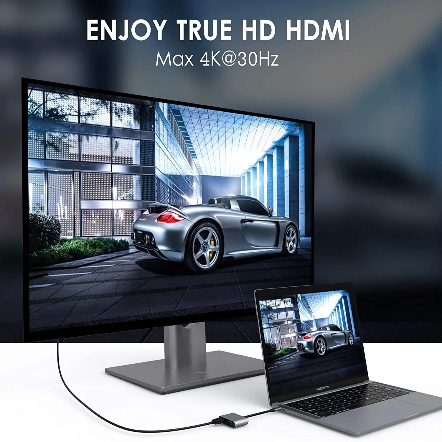 2 Port USB C Hub Dual HDMI Splitter 4K 60HZ Screen Expansion Docking Zpaxo