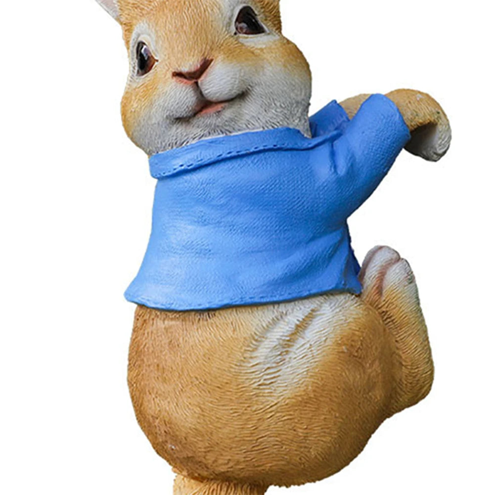 Cute Rabbit Creative Sculpture Garden Supplies Resin Landscape Crafts