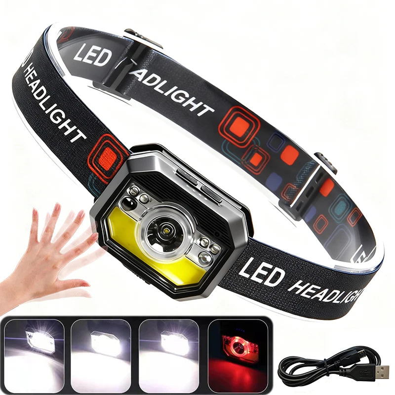 XPE COB LED Flashlight – Zoomable, Waterproof & Rechargeable Torch LED Camping Flashlight Zpaxo