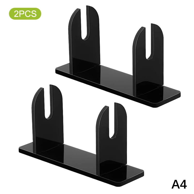 1 Acrylic Fan Display Stands Foldable Stand Holder Space-saving Desk Zpaxo A4