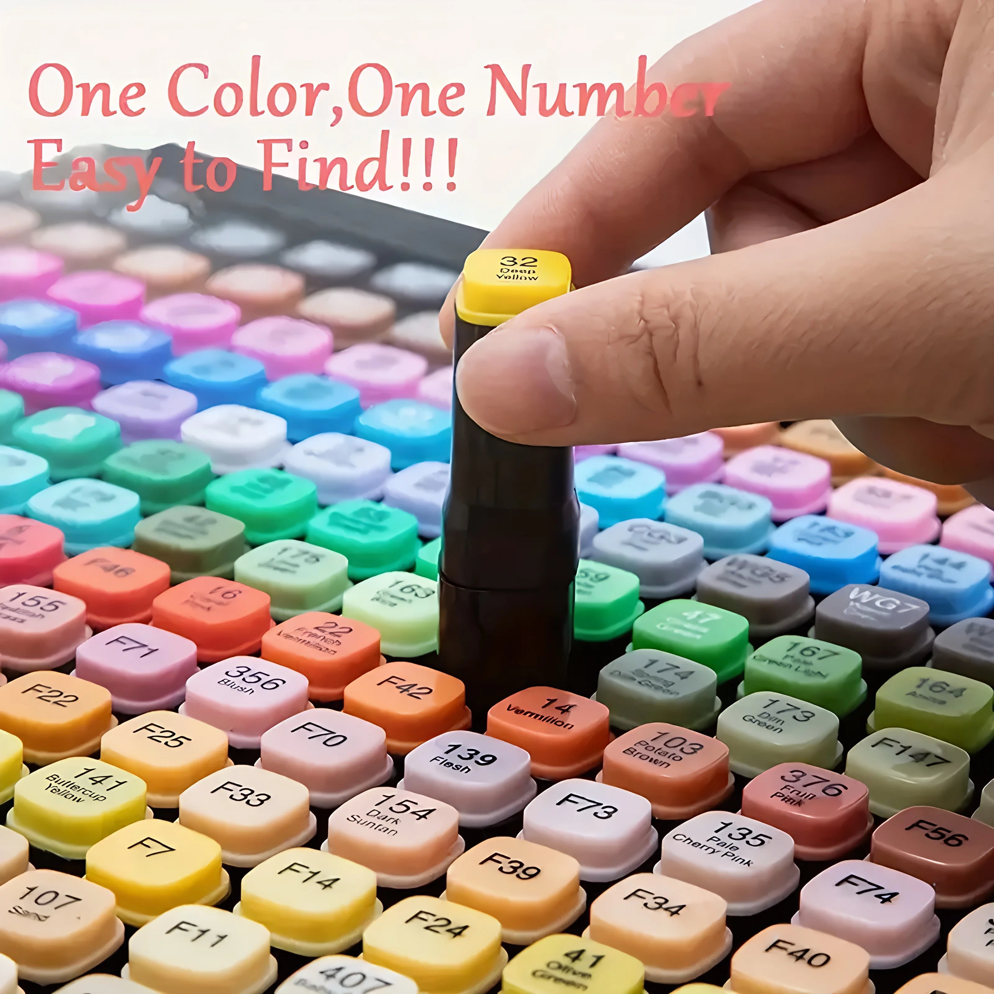 24-168Colors Dual Tip Art Markers Set, Alcohol Markers for Adult Students, Professional Sketch Pens for Drawing/Sketching/Manga Zpaxo