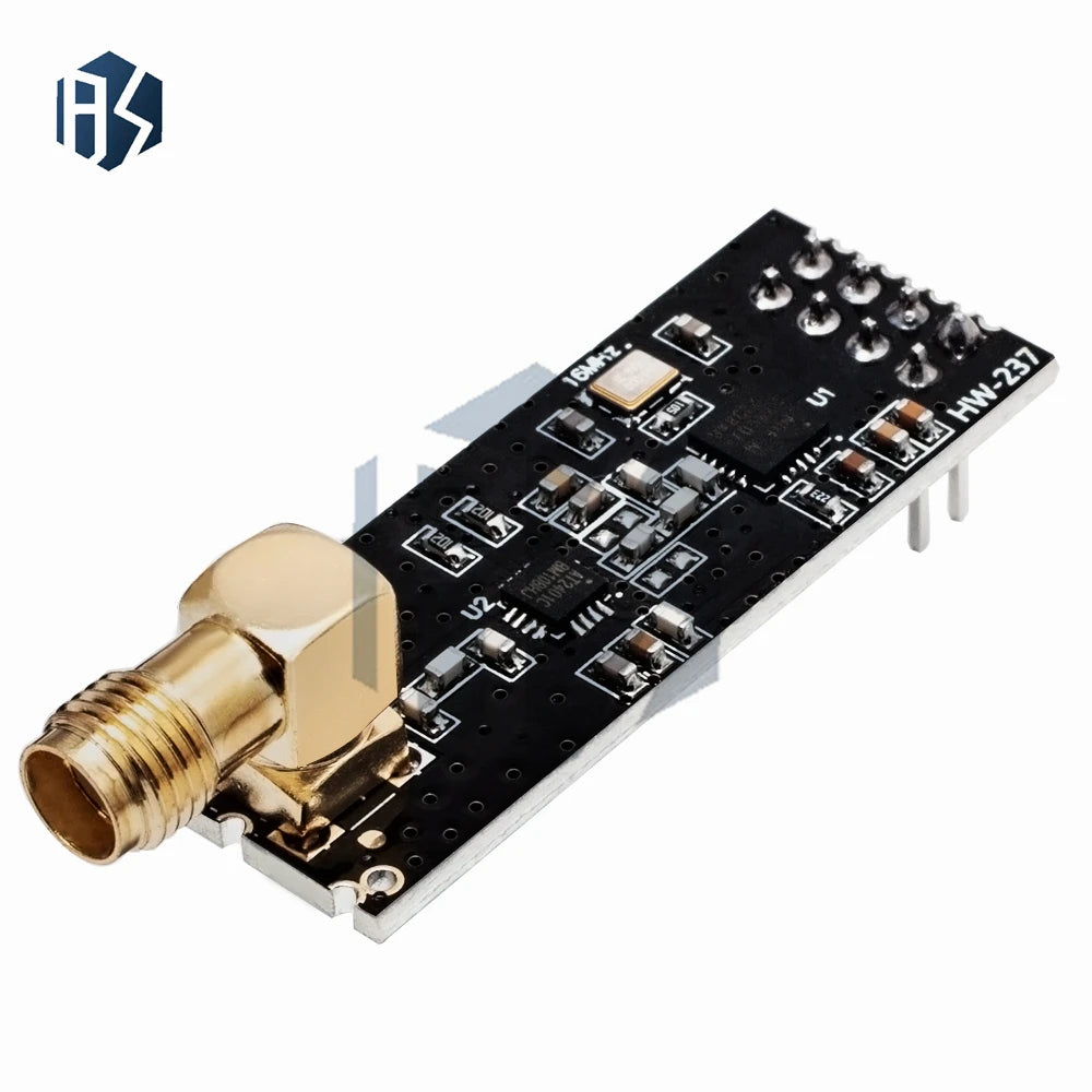 NRF24L01+PA+LNA Wireless Module with Antenna 1000 Meters Long Distance FZ0410 Adapter plate Board for 8Pin NRF24L01 Wireless Zpaxo