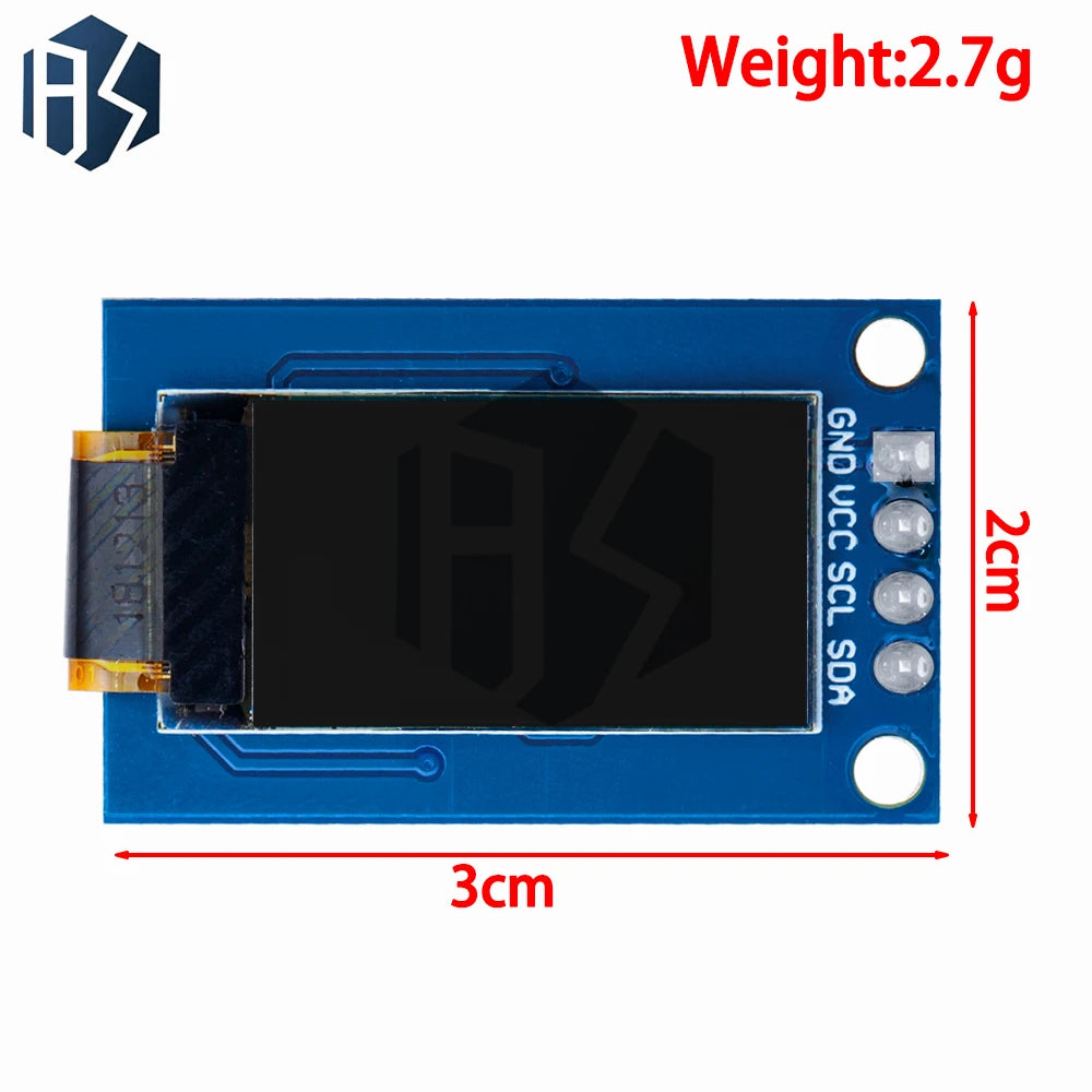 OLED LCD Module 80 128 Dot Matrix Screen I2C Interface Arduino Zpaxo
