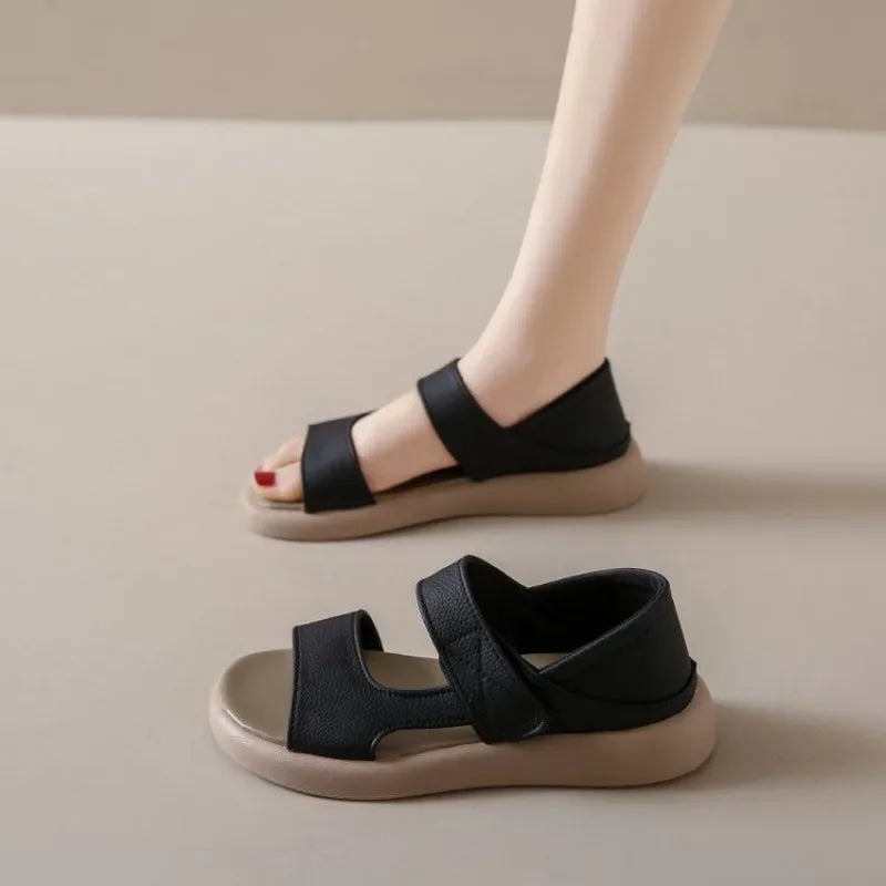 Women's Sandals Summer Wear Platform Soled Casual Fashion Beach Shoes