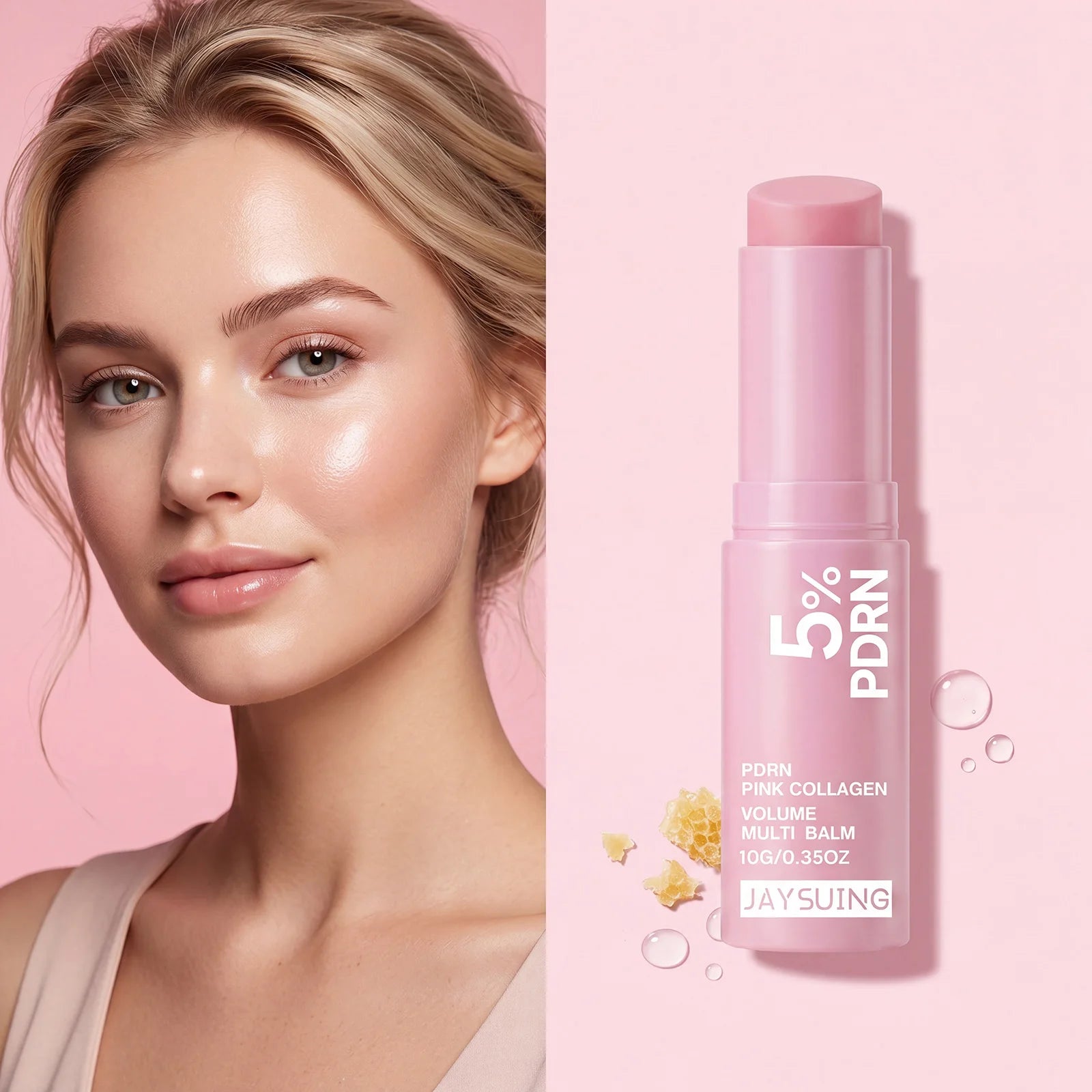PDRN Pink Collagen Multi Balm Stick – Face, Lips & Neck Collagen Balm Stick Zpaxo Multi Balm Stick x 5PCS