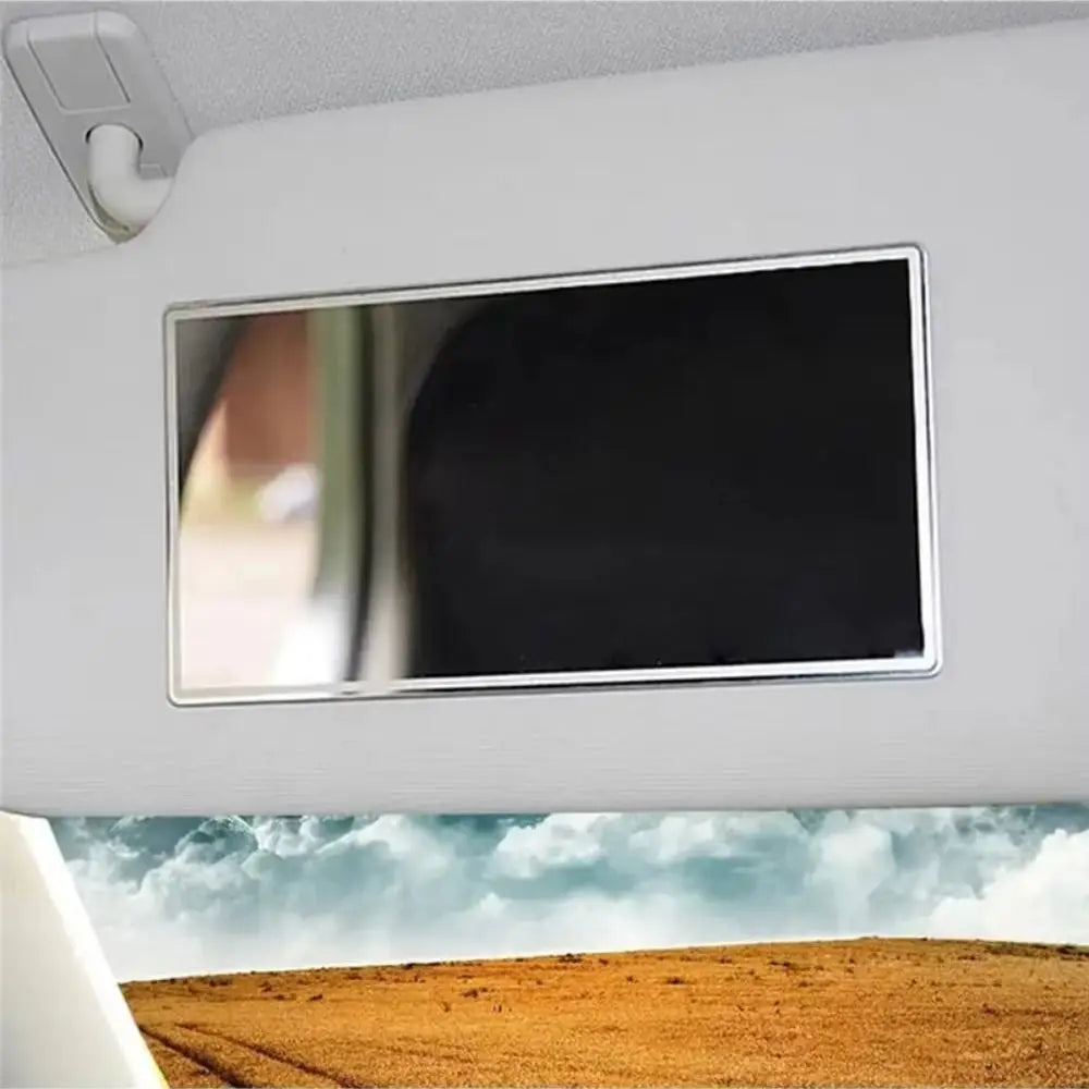 Stainless Steel Car Makeup Mirror Portable HD Mirrors Interior Zpaxo