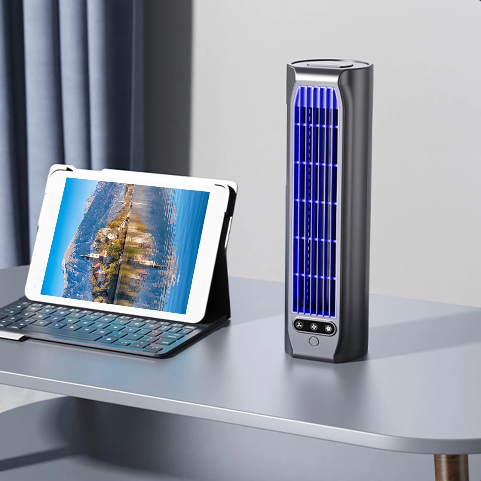 Portable Fan USB Rechargeable Personal Air Cooler 3 Adjustable Speeds