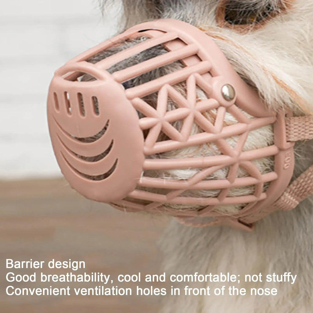 Breathable Basket Dog Muzzle – Anti-Bite, Adjustable, S–XL Dog Basket Muzzle Zpaxo