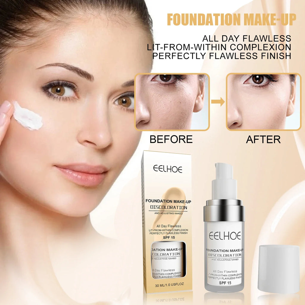 EELHOE Color Changing Foundation – Waterproof Full Coverage Liquid Foundation Zpaxo