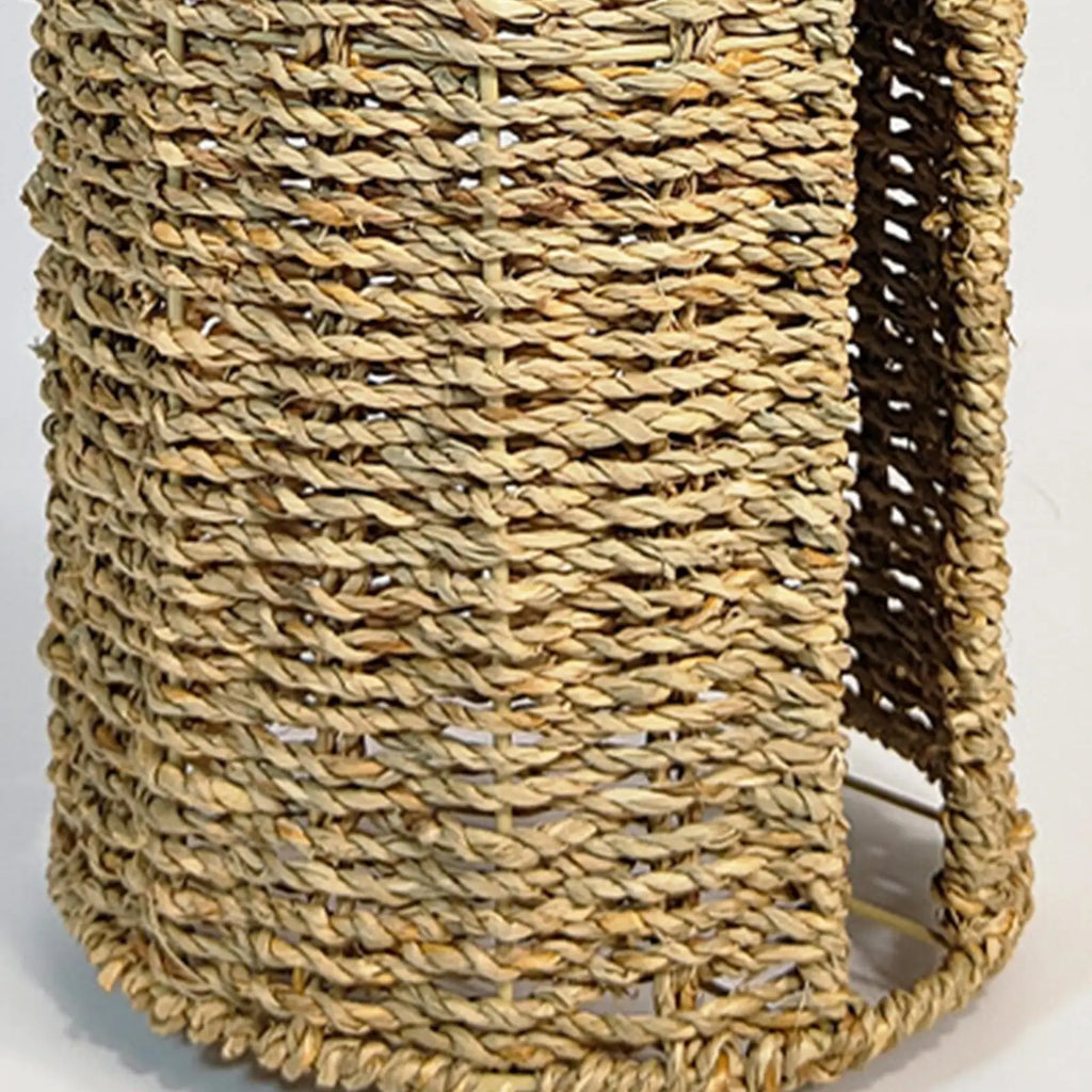 Toilet Paper Holder Handwoven storage basket No-Drill Bathroom Organizer with Cup Holder Bathroom Organizer Bathroom Decor Zpaxo