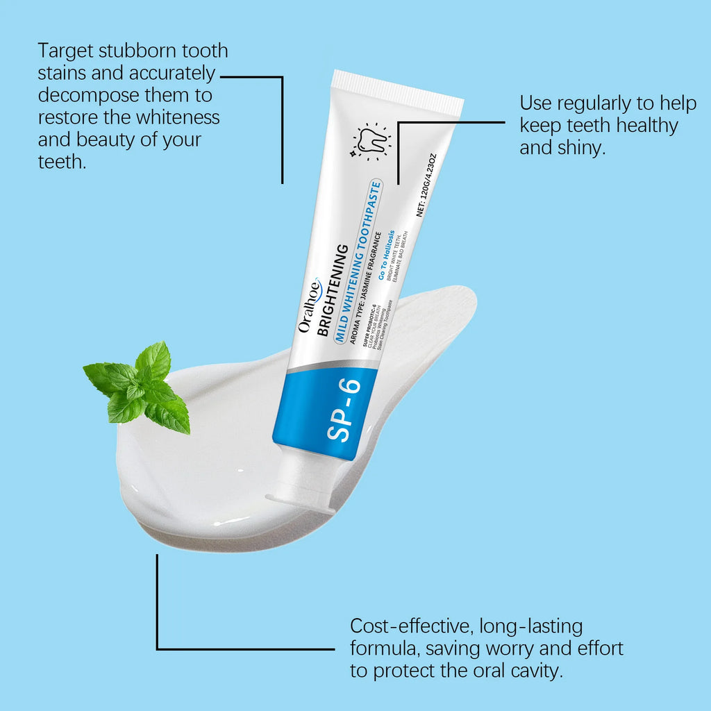 Oralhoe Whitening Toothpaste – Mint, Jasmine & Xylitol 120g Whitening Toothpaste Zpaxo