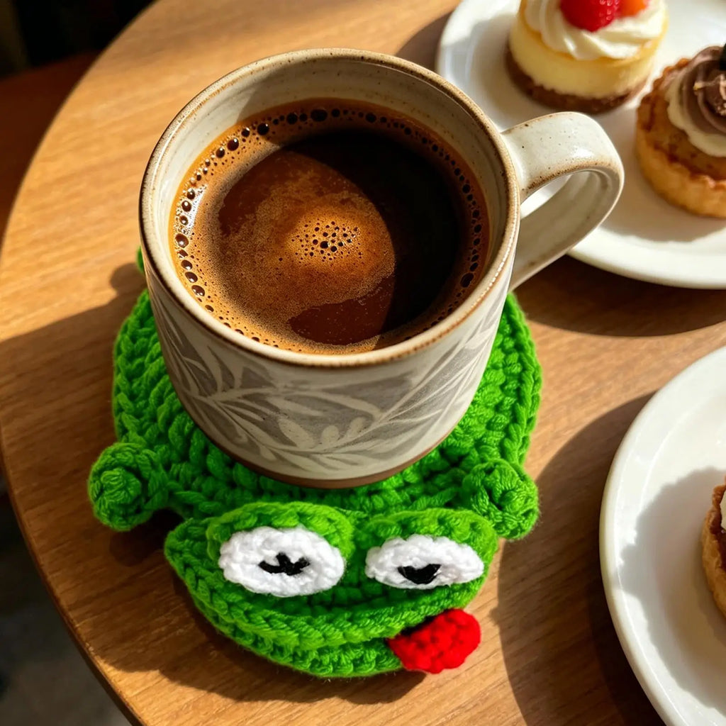 Cup Coasters Crochet Non-slip Funny Home Decor Animal Table Drinks