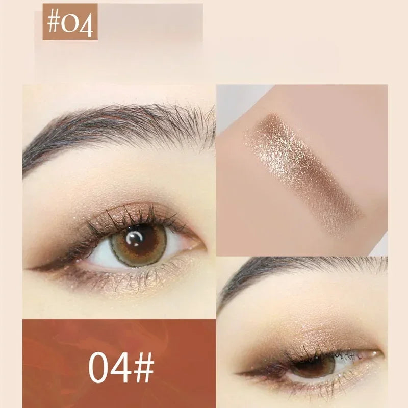 Shimmer Double Eyeshadow Stick Waterproof Long Lasting Two Tone Zpaxo 04