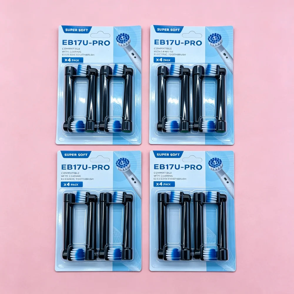 Wholesale 4 8 Lot Electric Toothbrush Head Oral B 6000 Sensitive Zpaxo EB17UPRO Black-16
