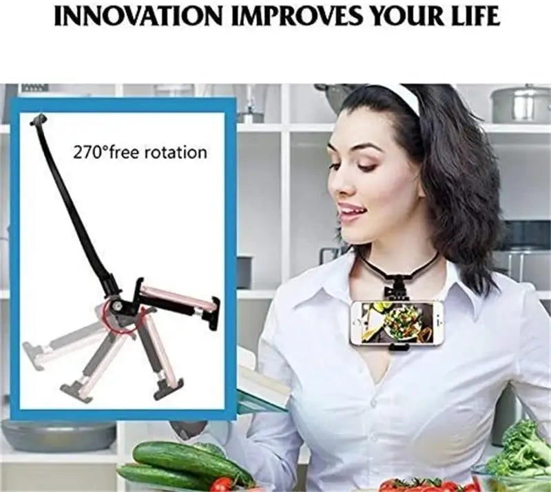 Hands Wearable Neck Holder Lazy Phone Stand Universal Hanging Mount