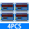 8-Bit Nixie Tube 8-Key Input TM1638 Module 1-Piece Arduino-compatible Zpaxo 4PCS