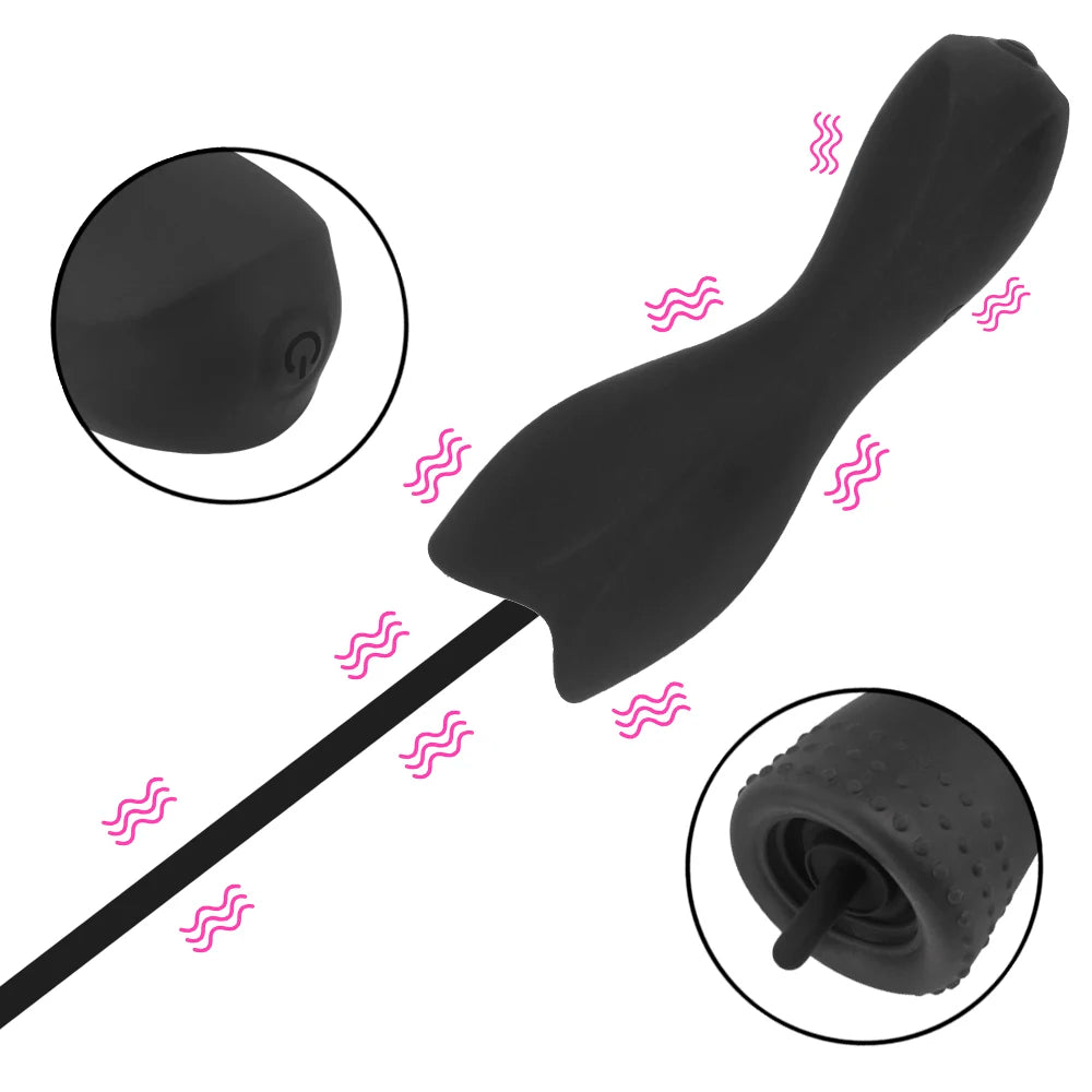 Urethra Expansion Stimulator Male Penis Pump Vibrator Plug 10