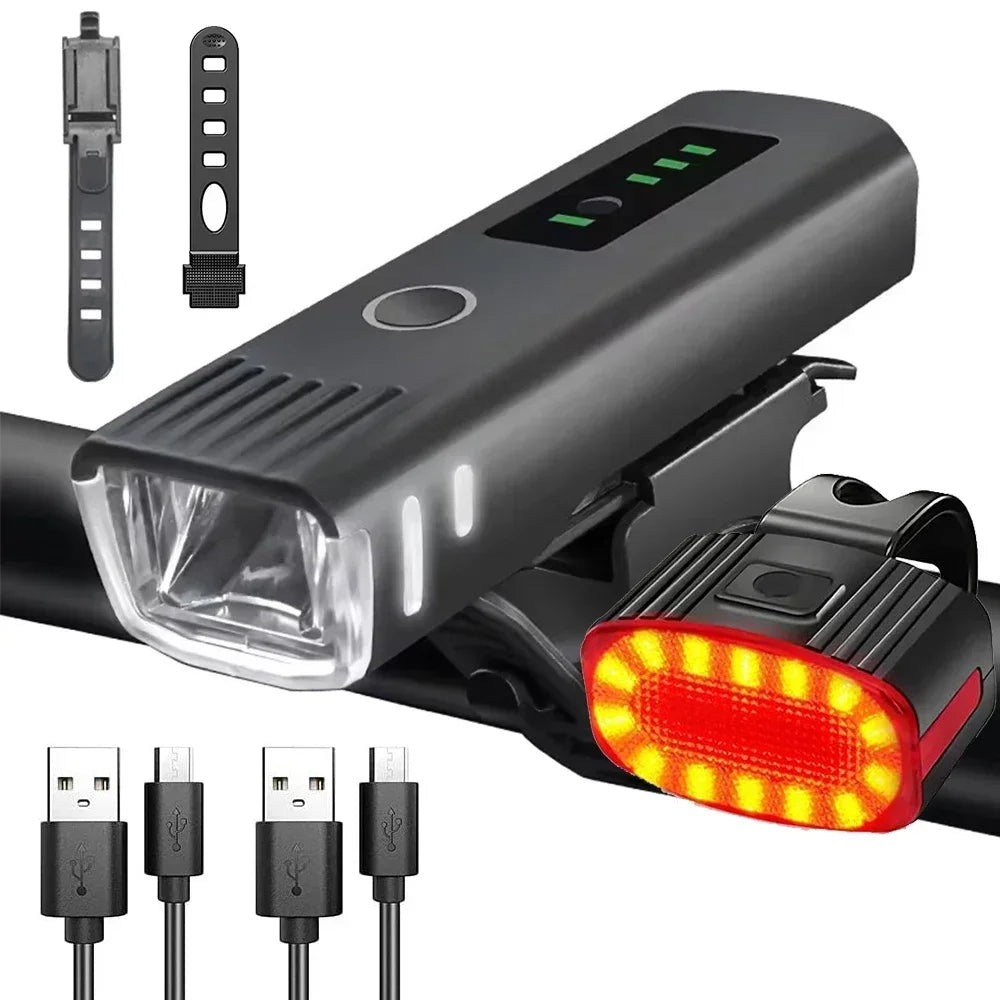 1000LM Rechargeable Bike Front Light – 6-Mode LED Headlight