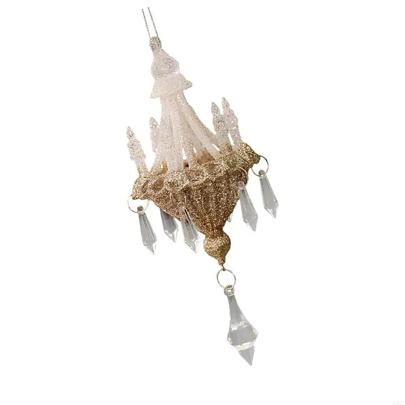 Christmas Chandelier Ornament Shatterproof Acrylic Crystal Hanging