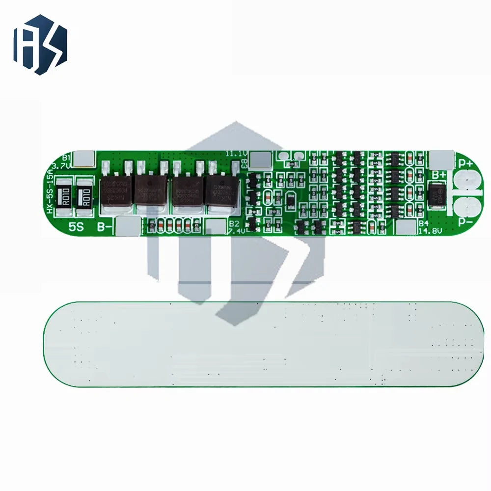 5S 18 5-21V 15A Triple Protection BMS Battery Management Module 18650 Zpaxo