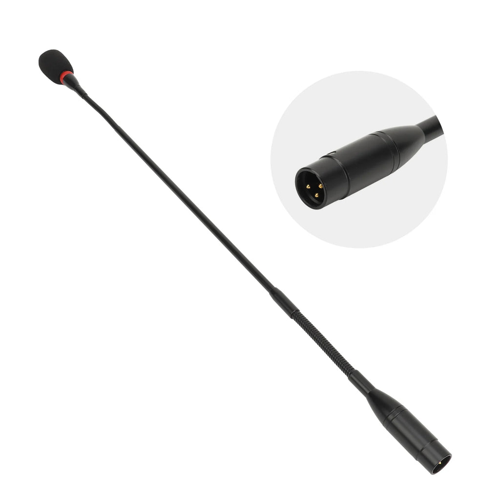 Condenser Gooseneck Microphone Clear Sound Indicator Windproof Cotton