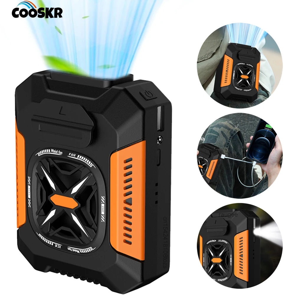 Waist Fan 5000mAh Rechargeable Portable Bladeless Air Conditioner