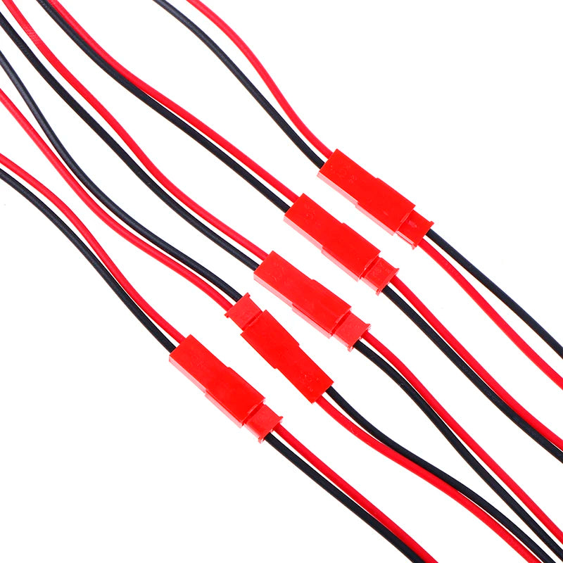 20pcs 2 Pin connector male female jst plug cable 22 awg wire for rc battery Zpaxo