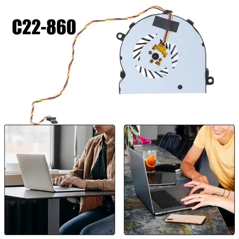 652F Replacement CPU Cooling Fan Notebook Coolers Metal Heat Zpaxo