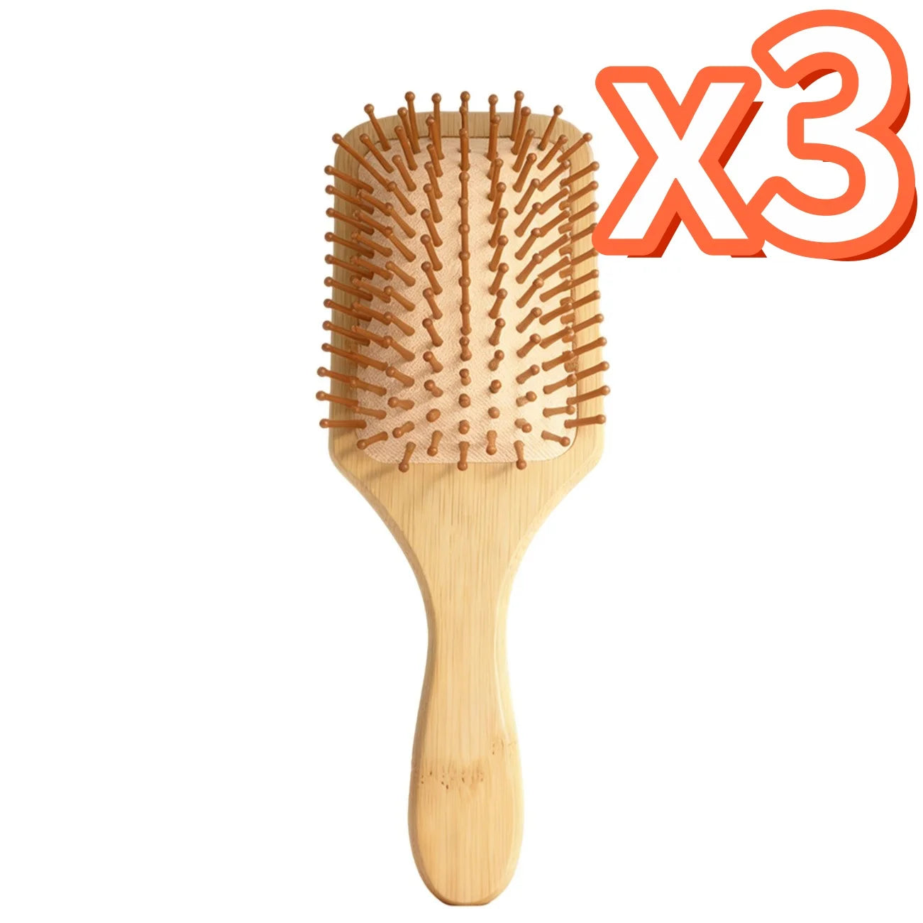 Natural Bamboo Air Cushion Hair Brush & Scalp Massage Comb Bamboo Hair Brush Zpaxo 3 pcs