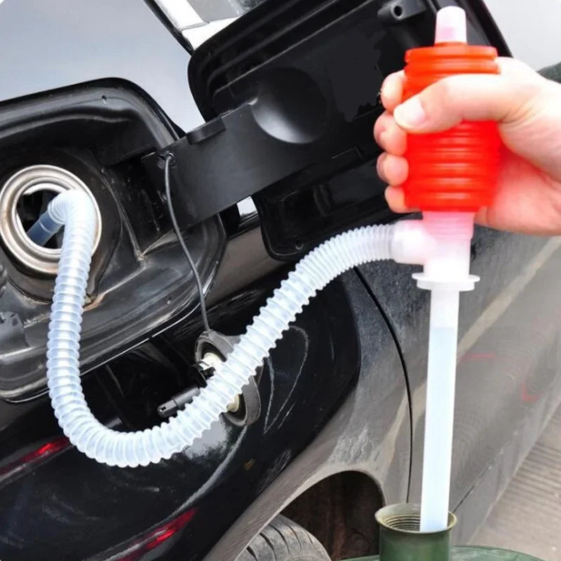 Ortable Manual Fuel Siphon Pump Large Squeeze Car Motorcycle Truck