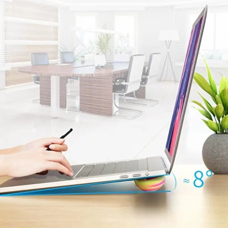 652F Detachable Laptop Cooling Feet Stand Silicone Anti Slip Base Zpaxo