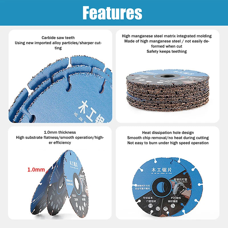 1 2 3 Multipurpose Woodworking Special Saw Blade Brazed Circular Zpaxo