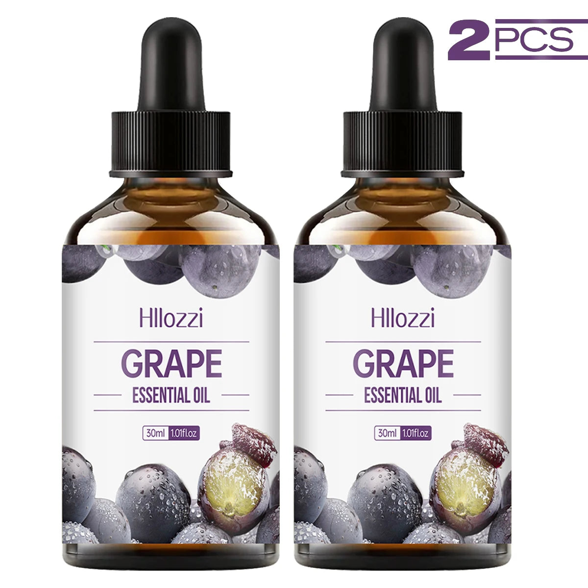 Grape Essential Oil Pure Plant Multifunctional Use Aromatherapy Zpaxo GRAPE 2PCS 30ml