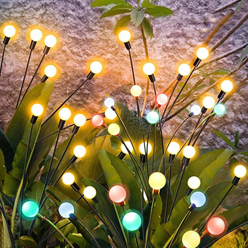 Outdoor Solar Firefly Lights Gradient Garden Christmas Decoration Zpaxo