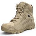 Men Tactical Boots Desert Waterproof Work Safety Shoes Hiking Ankle Zpaxo Sand color 39(Foot 24.5cm) China Mainland