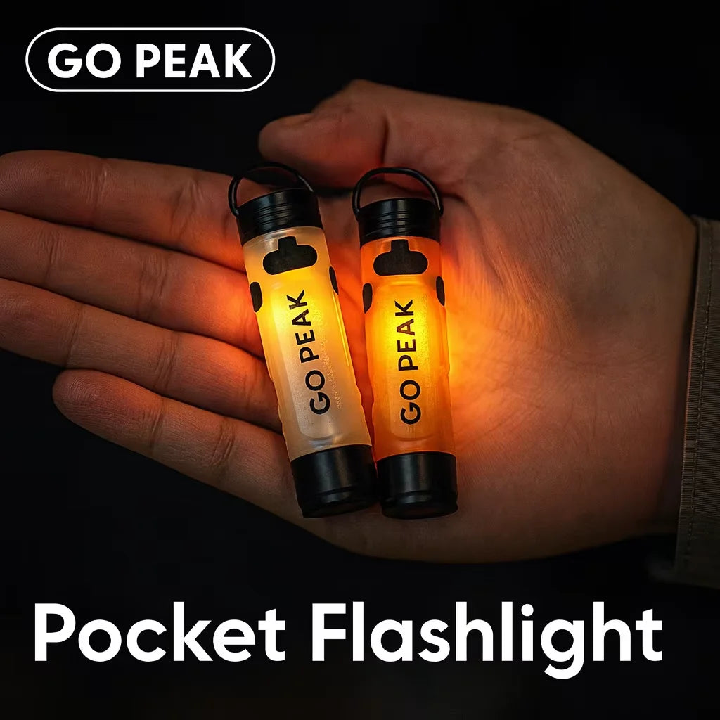 Gopeak Pocket Mini Flashlight Outdoor LED Key Clip Cap 5050 Torch Long Endurance USB Rechargeable Emergency Hiking Camping Trail Zpaxo