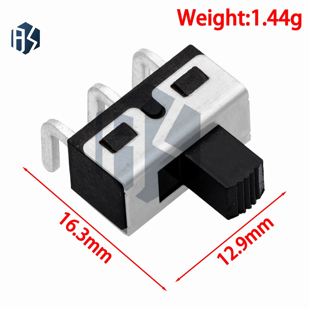 10Pcs SS12D10/SS12D11/SS12D06 3Pin Toggle Switch, 3A 250V Straight Pin Power Switch Zpaxo