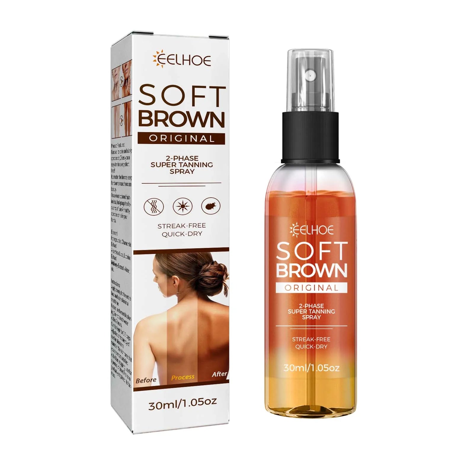 Eelhoe Self Tanning Spray – Natural Bronze Glow, 30ml Self Tanning Spray Zpaxo